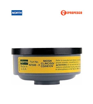 CARTUCHO 7500-3 VAPORES ORGÁNICOS Y GASES ÁCIDOS